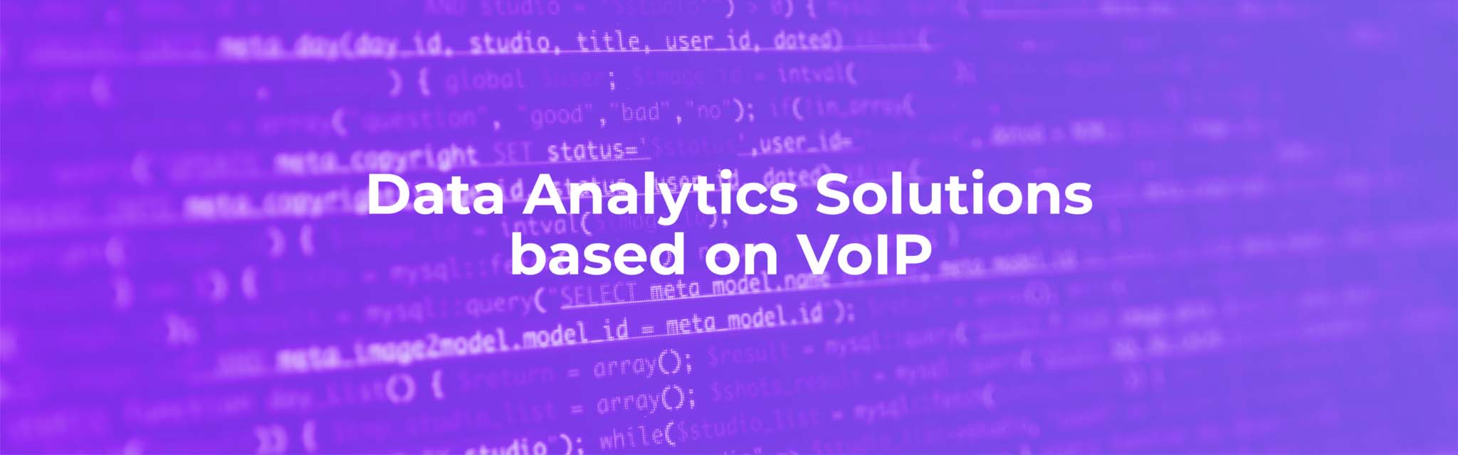 data analytics solution main banner